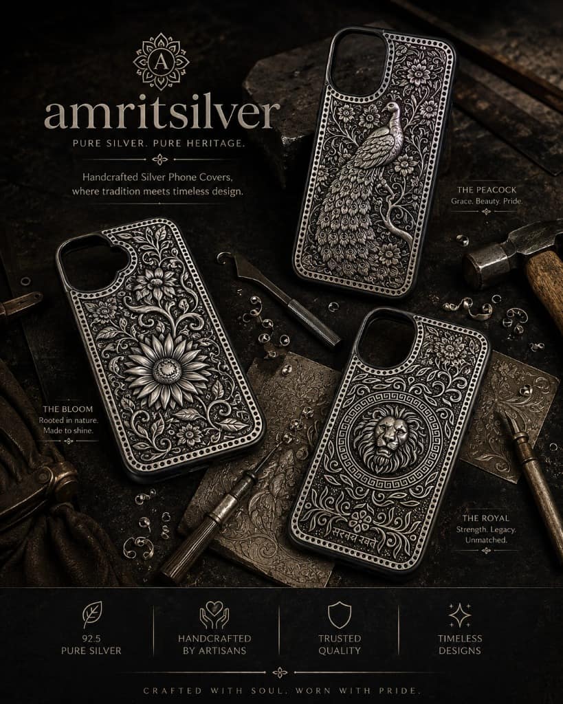 Silversmith at work
