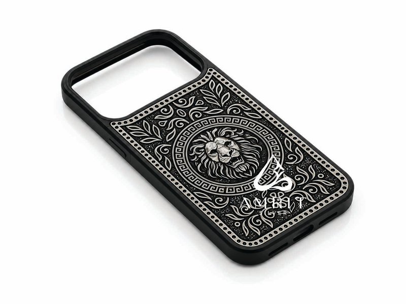 17 pro max lion — silver phone cover for iPhone 17 Pro Max