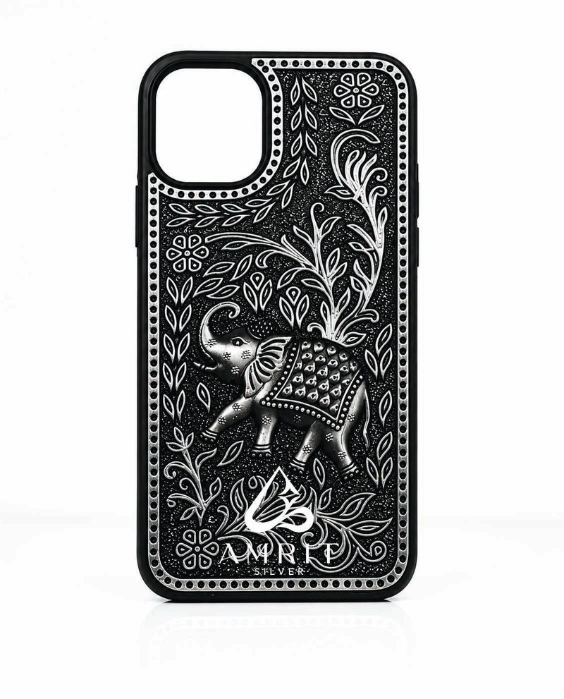 Elephant — silver phone cover for iPhone 16 Pro Max