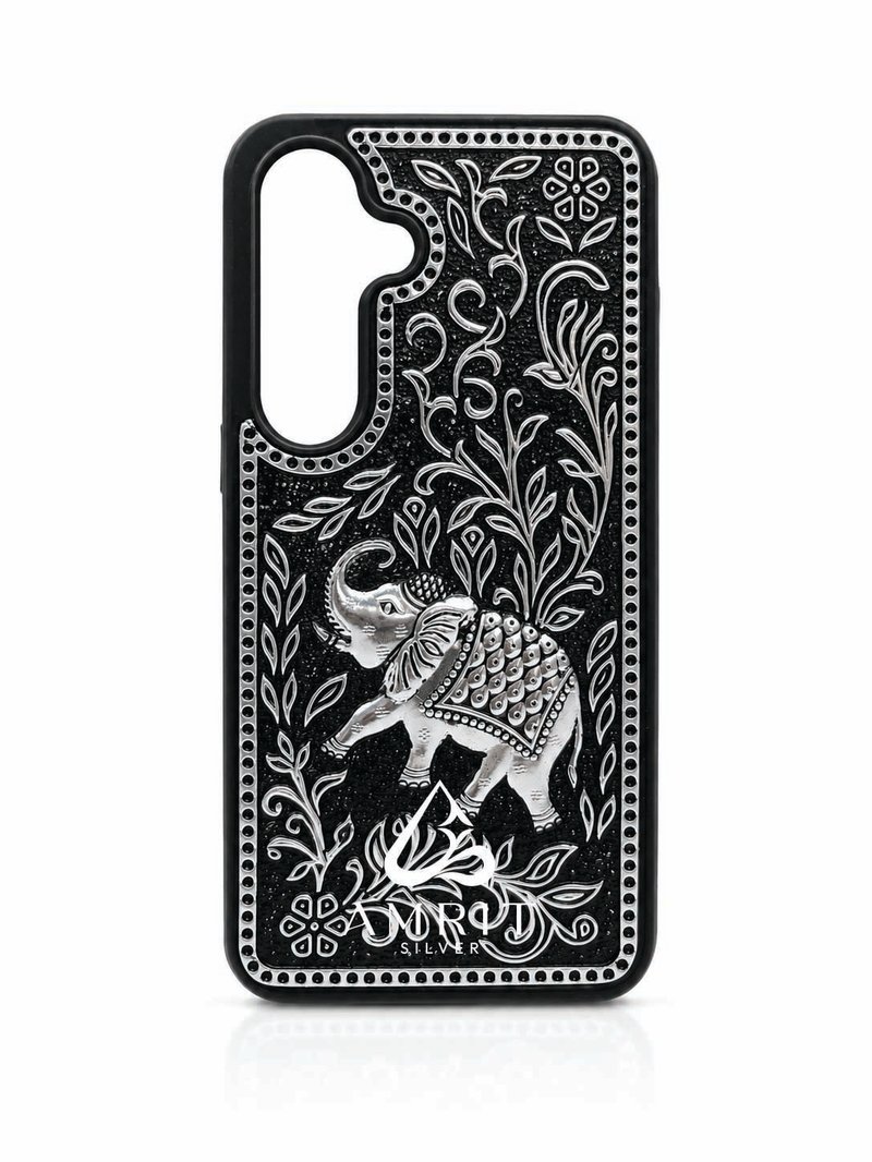S26 elephant — silver phone cover for Galaxy S26